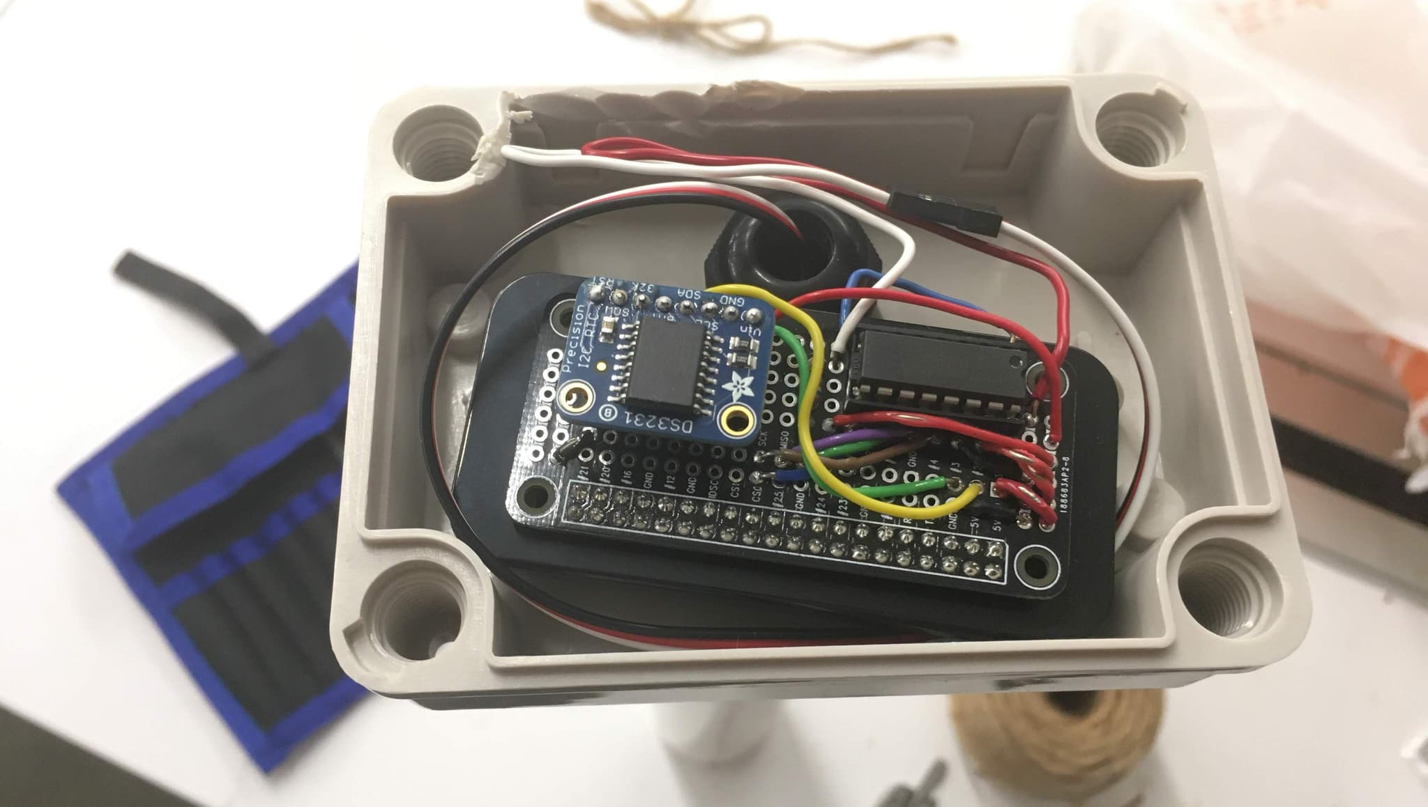 Housing the circuit in a water-proof enclosure